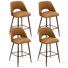 Ensemble de 4 tabourets de bar 26 po avec pieds en métal