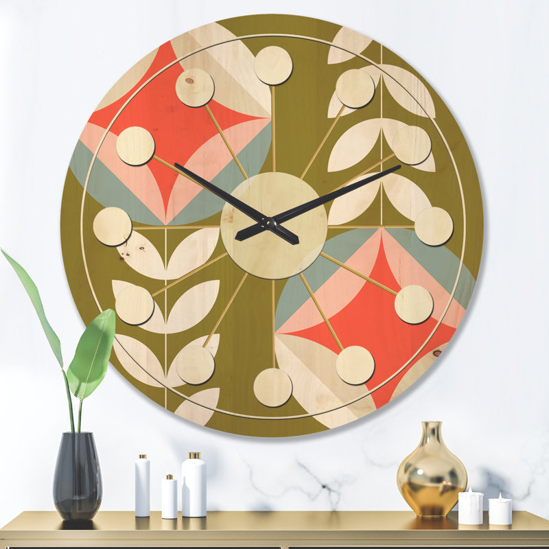 Horloge murale Botanical, Très grand