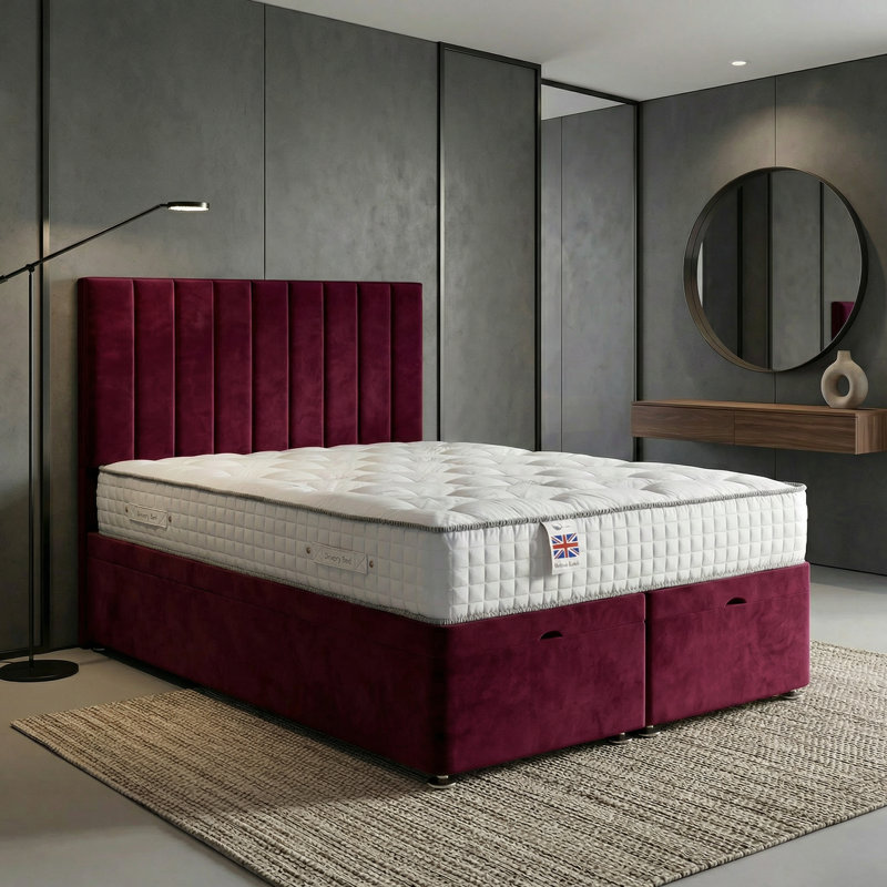Aether Divan Bed, Single, Maroon