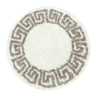 Crelake Shaggy Beige Rug