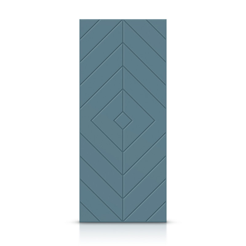 Porte standard à panneaux en bois, Bleu dignité, 24 po x 84 po