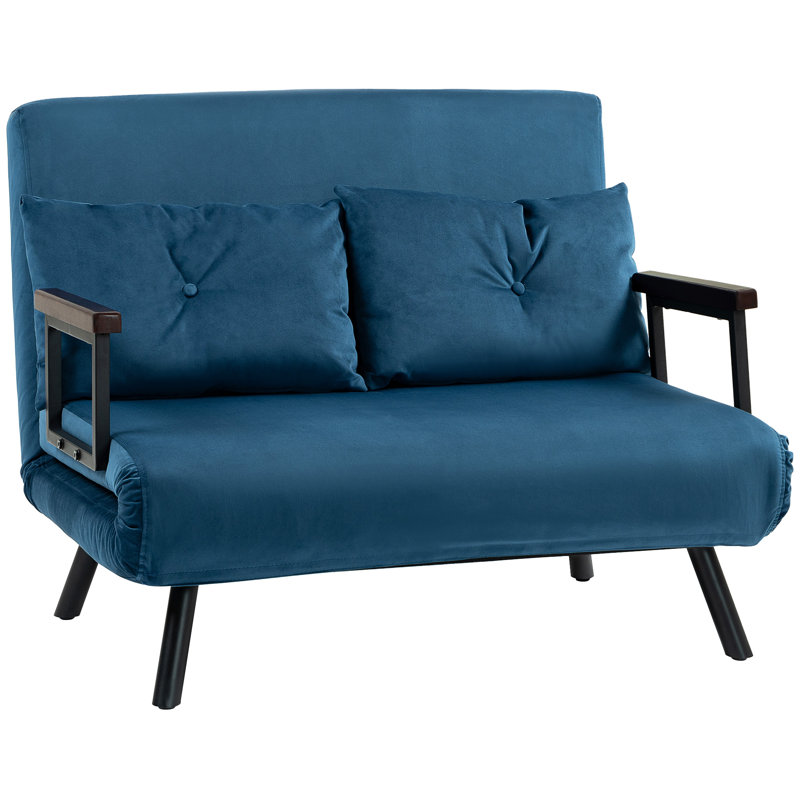 Qenan Sofa, Blue, 81cm H x 102cm W x 73cm D 