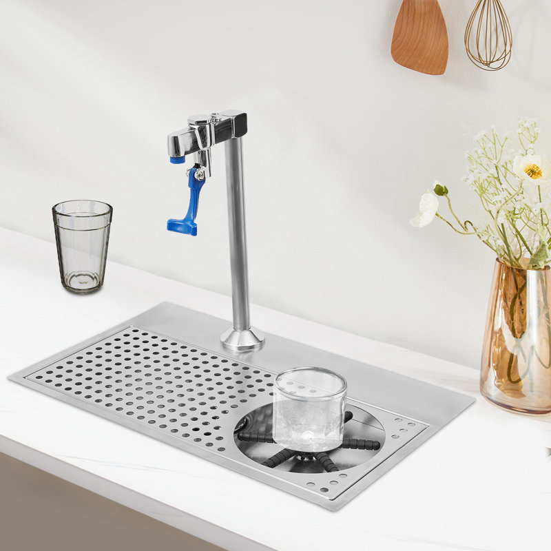 Stainless Steel Cup Cleaning Rinser Cup Washer with Faucet