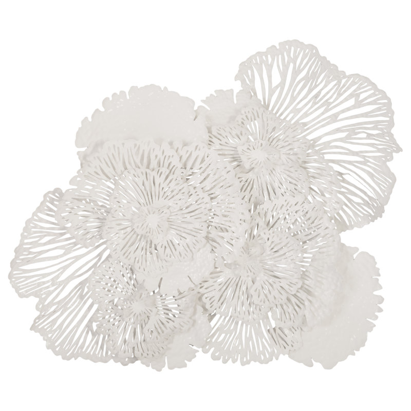 Flower Wall Décor, White