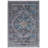 Breedlove Traditional Machine Woven Flatweave Gray and Blue Area Rug with Non Skid Backing-823702699