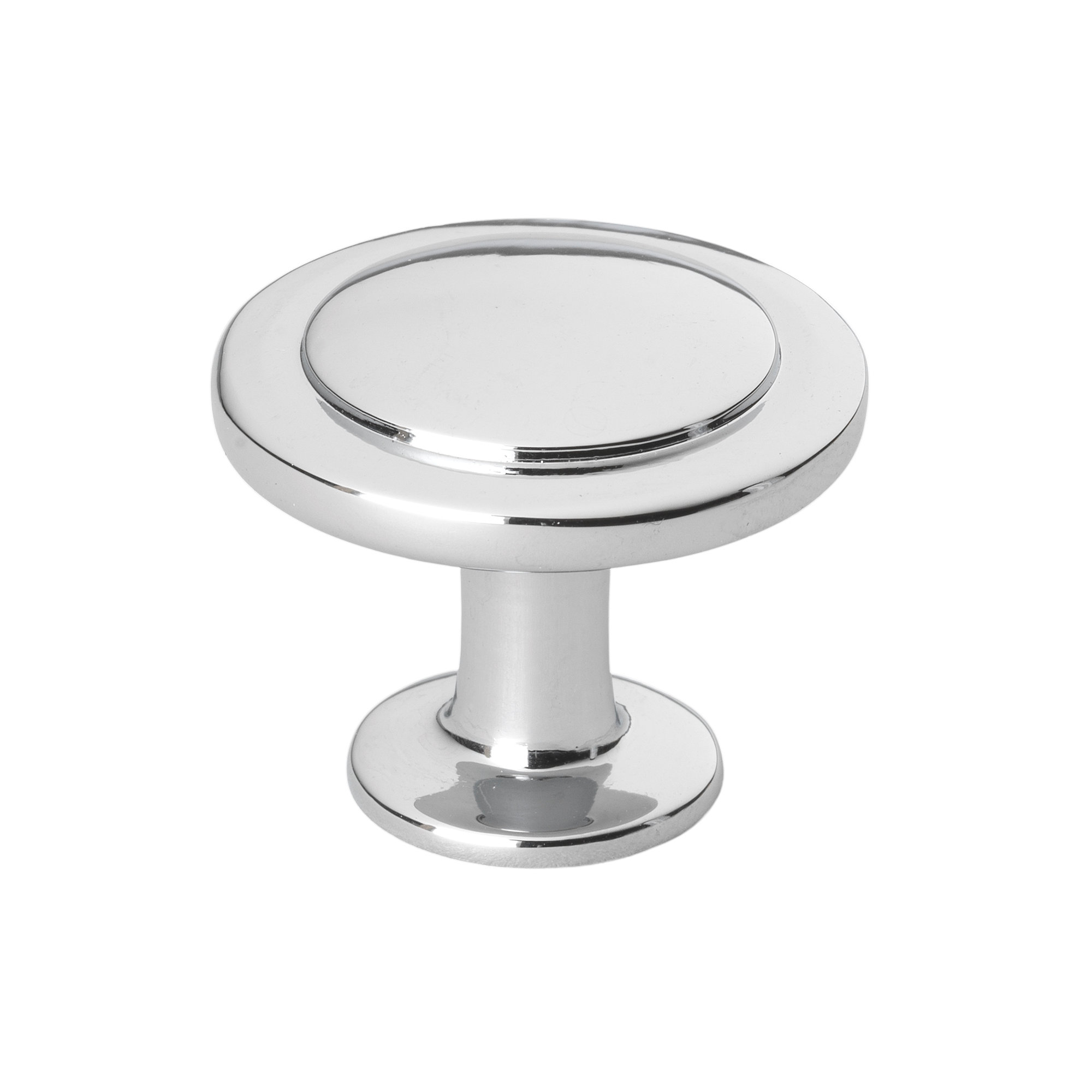 1 1/4" Diameter Mushroom Knob Multipack, Polished Chrome