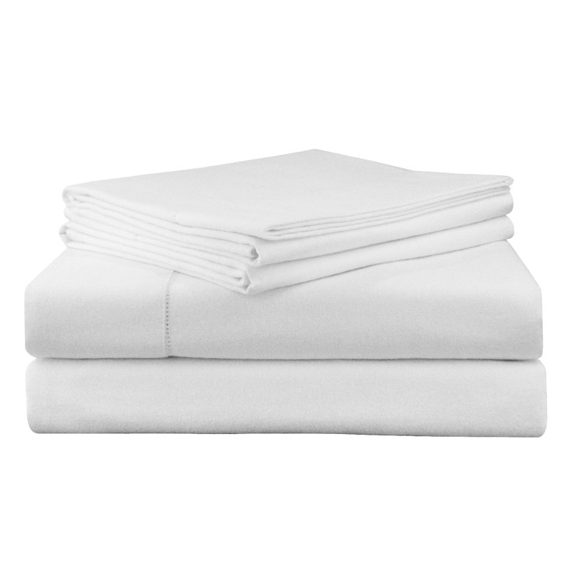 Ensemble de draps en 100% flanelle de pointe 190 g / m² Pointehaven, Winter White