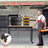72" Adjustable Height Workbench with Drawers, 2000LB Capacity Rubber Wood Work Table