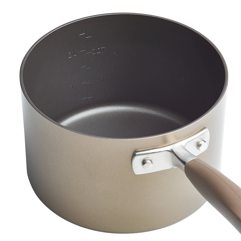 Anolon Advanced Home Hard Anodized Nonstick Cookware Set, 11 Piece, Brown