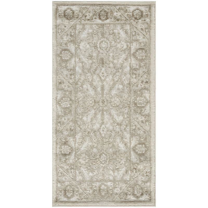 Tapis ivoire taupe Lafever, Tapis de couloir 2 pi x 4 pi