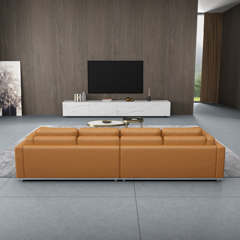 Picasso Sofa, Cognac Genuine Leather