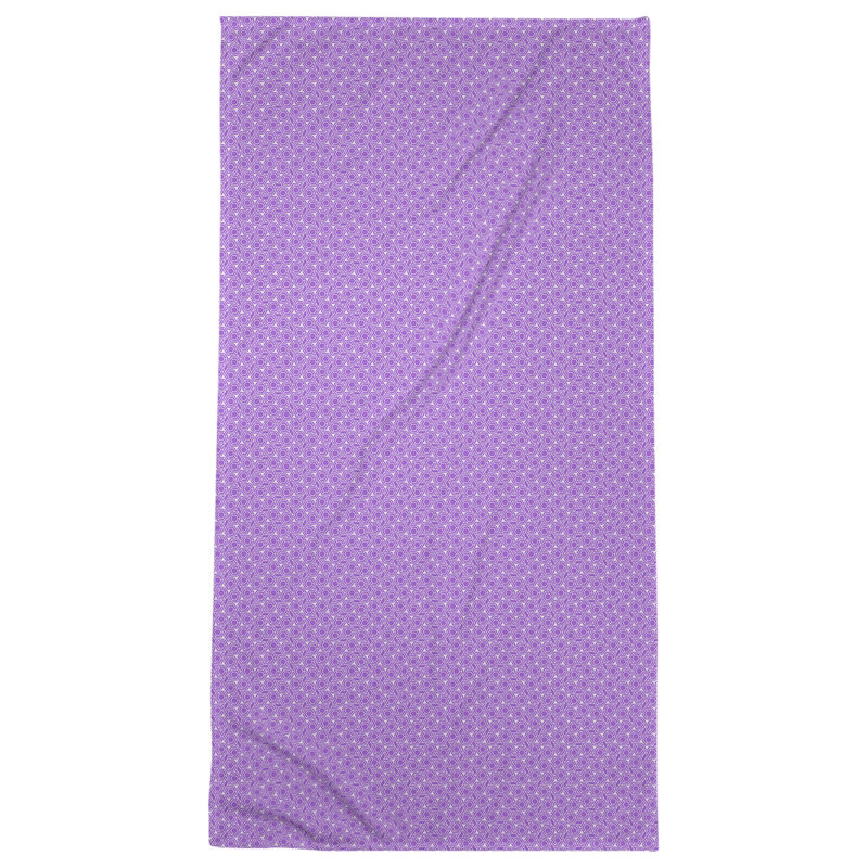 Serviette de bain hexagonale classique en treillis, Violet