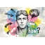 Papier peint aquarelle avec bulles abstraites-1132786207-1132786206