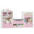 72" W x 37"H 4-IN-ONE Kids Bookcase with 3 Drawers, Soft Cushion, 3-Layer Bookshelf, Reading Nook-2130573554