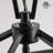 4-Light Lantern Geometric Chandelier in Matte Black