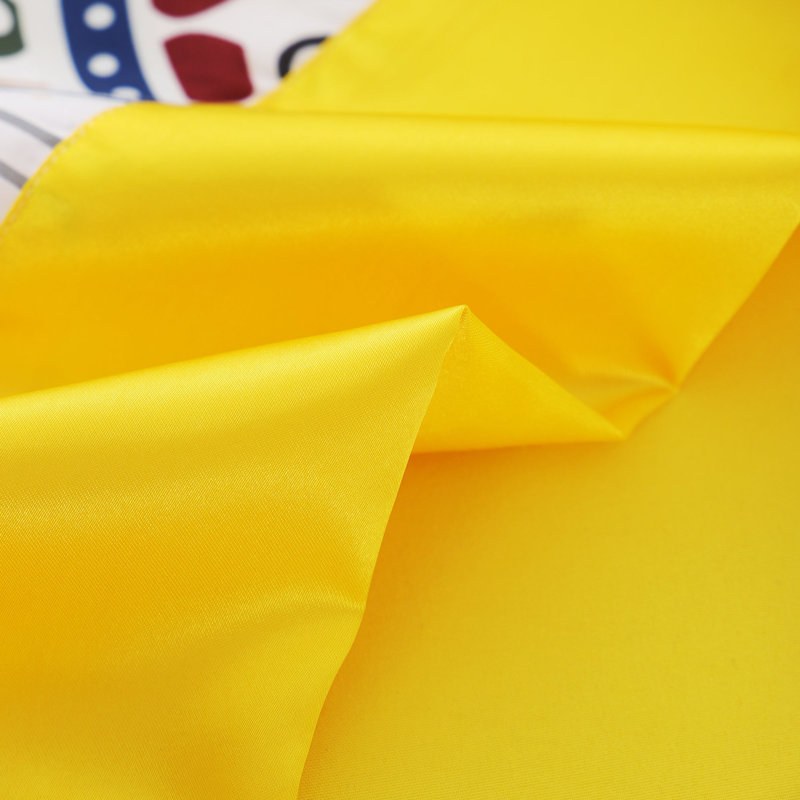 Ensemble de draps 6 pièces Polycotton, Courtepointe très grand + 5 pièces supplémentai, Jaune géométrique
