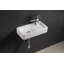 Lavabo de salle de bain mural 17 po en céramique