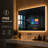 60" Smart Bathroom Led Mirror Built-in Screen Bathroom Mirror