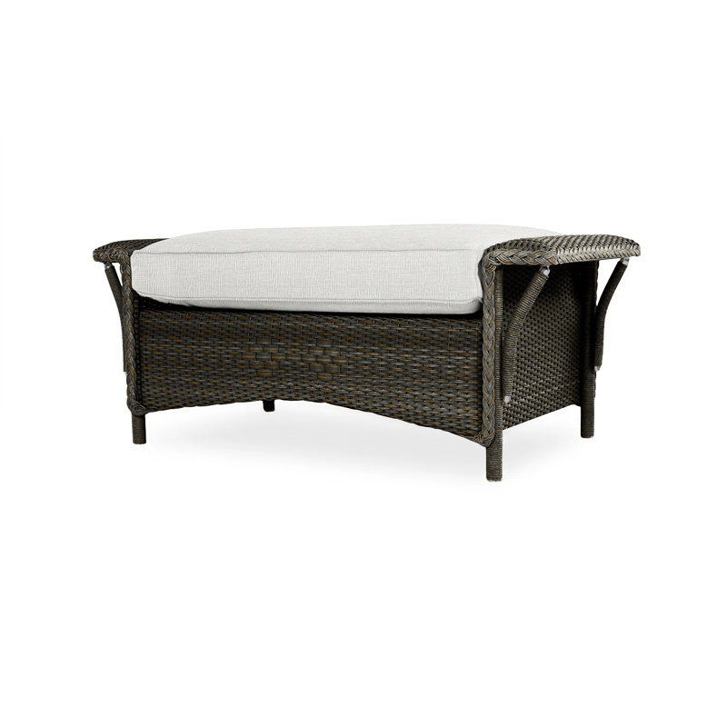 Nantucket Outdoor Ottoman, Beach Natural, Mink