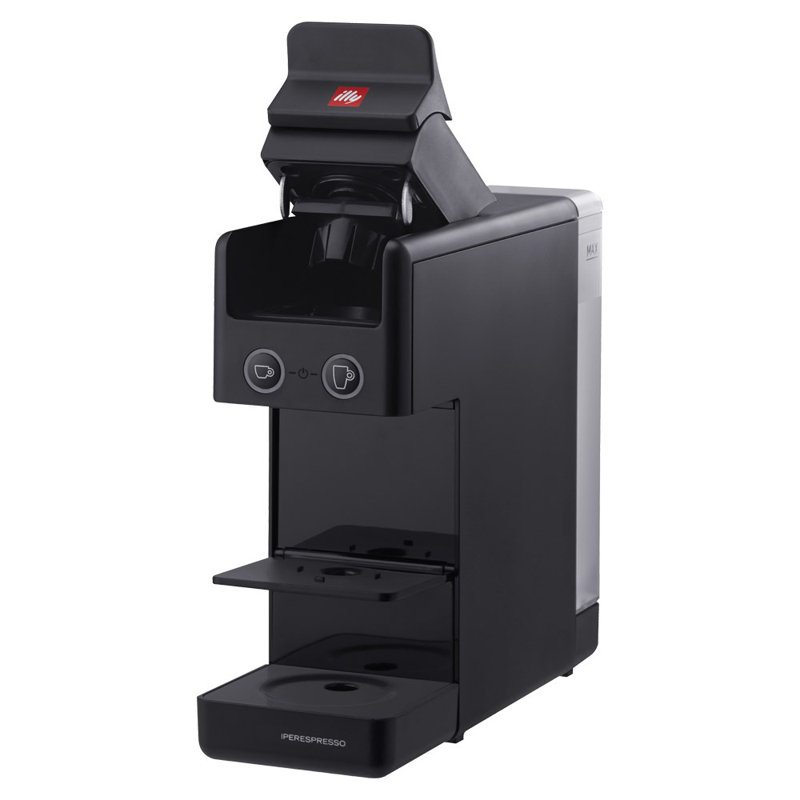 illy Y3.3 Single Serve Espresso and Coffee Capsule Machine, Black