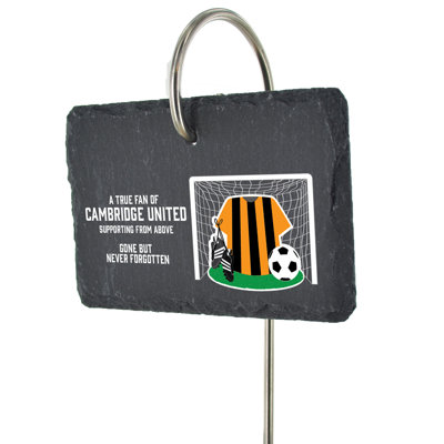 Bottolf Cambridge United Fan Football Slate Grave Marker Memorial Plaque