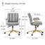 Adena, fauteuil de bureau pivotant en velours-1184829769
