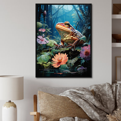 «Japon Art Lotus Pond Relection», reproduction sur toile
