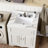 31" White Vanity Top - Rectangular Sink & 4" Backsplash Elegant Style 31 Inch 4