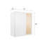 Armoires murales blanches Koville Shaker-128586109