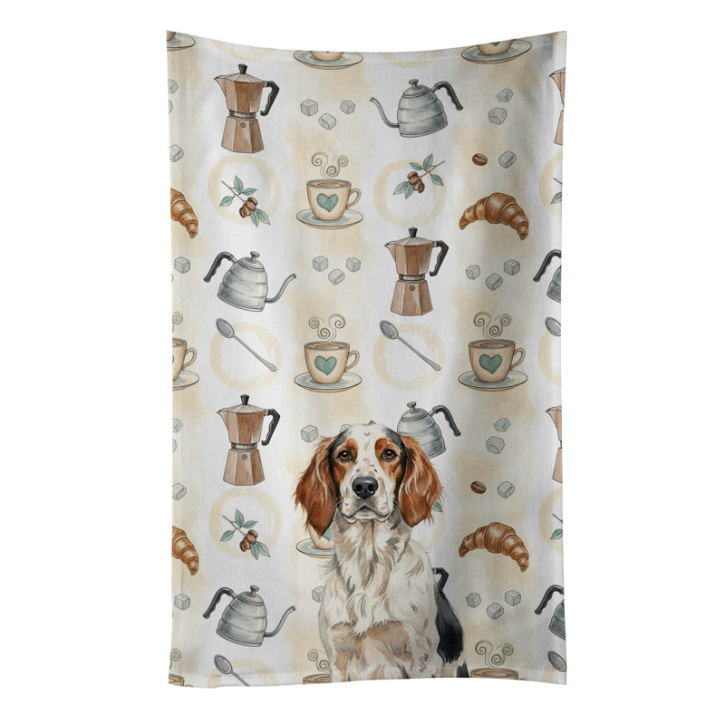 Serviette de cuisine Coffee Bar, Setter anglais tricolore