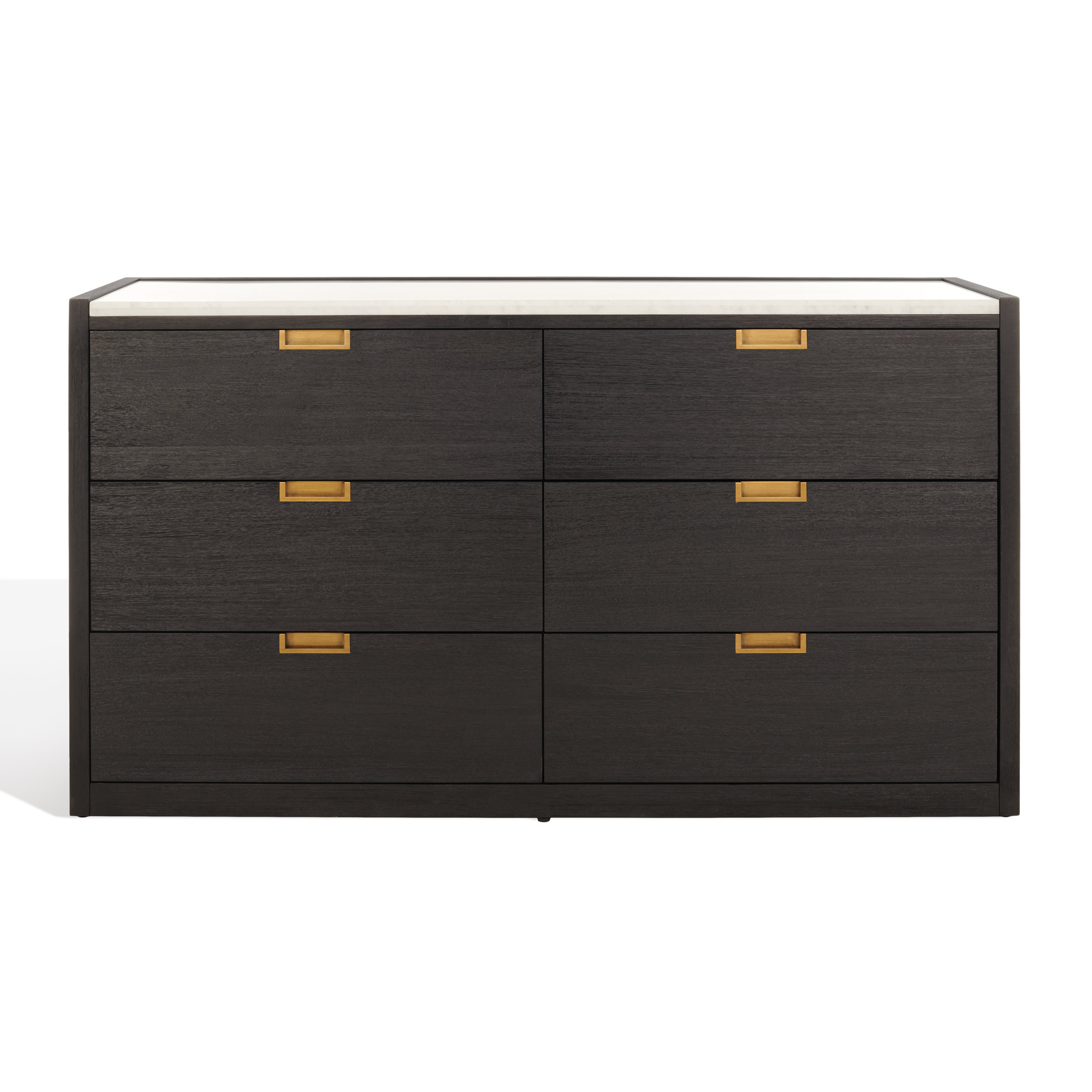 Eliane 6 - Drawer Double Dresser, Black