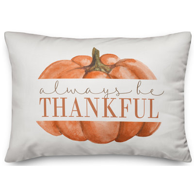  Housse de coussin lombaire Always Be Thankful