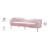 Ritz 85.5" Velvet Curved Sofa-8582334