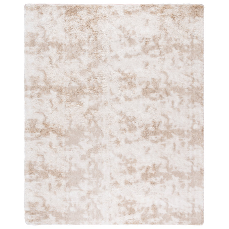 Tapis à poil long abstrait Zarrius Performance, Rectangle 8 pi x 10 pi