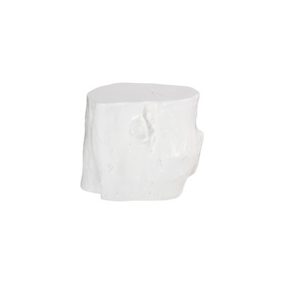 Log Stool, Gel Coat White, LG