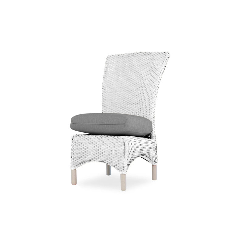 Mandalay Outdoor Dining Armchair, White, Demo Oatmeal