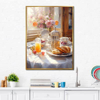 Latrivia Food, petit déjeuner douillet, art mural sur toile
