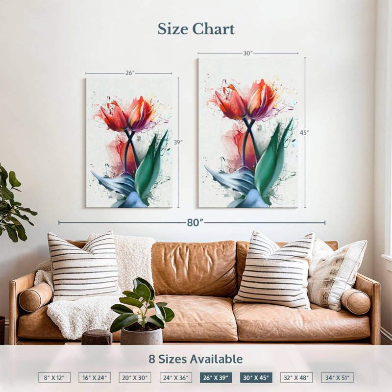 Harnek Tulips, 39" H x 26" W