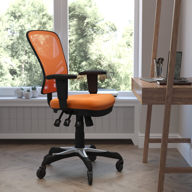 Chaise ergonomique , Noir, Orange