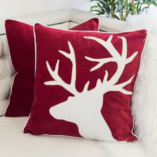 1pc Christmas Themed Checkered And Reindeer Patterned Cushion Cover, Modern  Minimalist Faux Linen Hidden Zipper One Sided Printed Pillow Case, (pillow  Insert Not Included), Ideal For Christmas Party Living Room Bedroom  Decoration