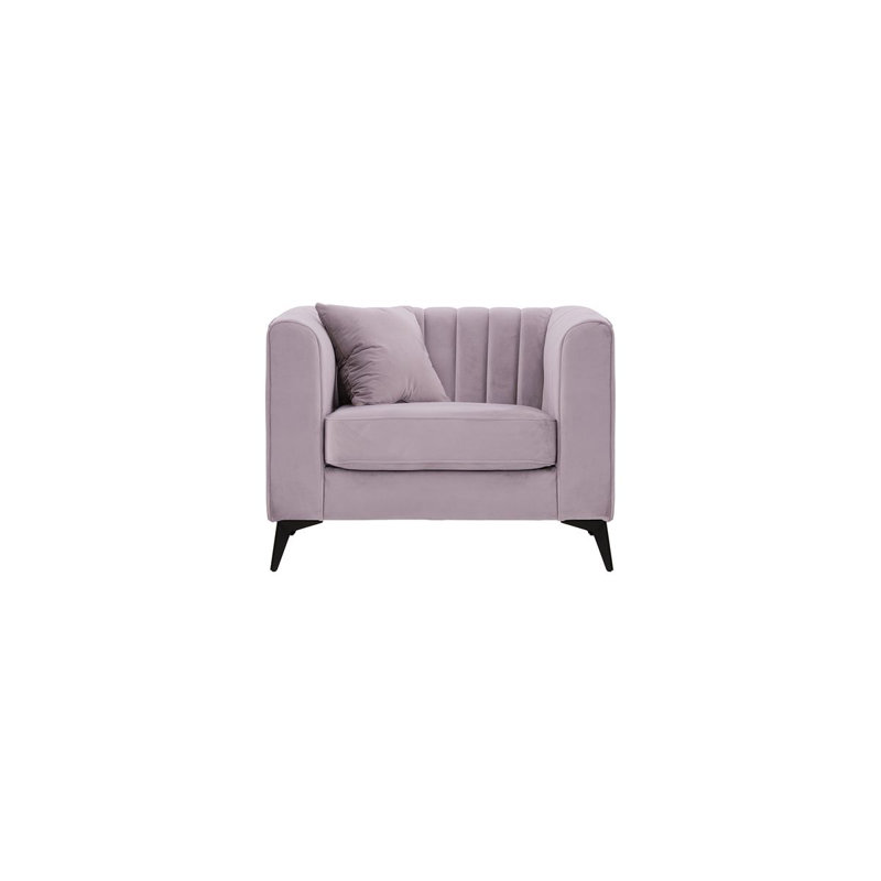 Upholstered Armchair, Purple