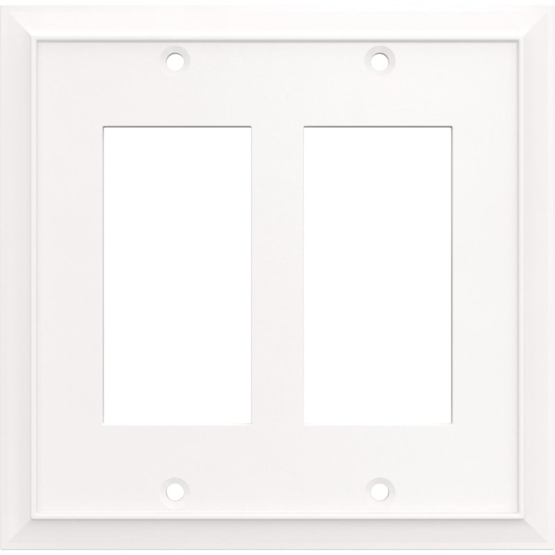 Franklin Brass Classic Architecture 2 2-Gang Decorator/Rocker Wall Plate (5-Pack)