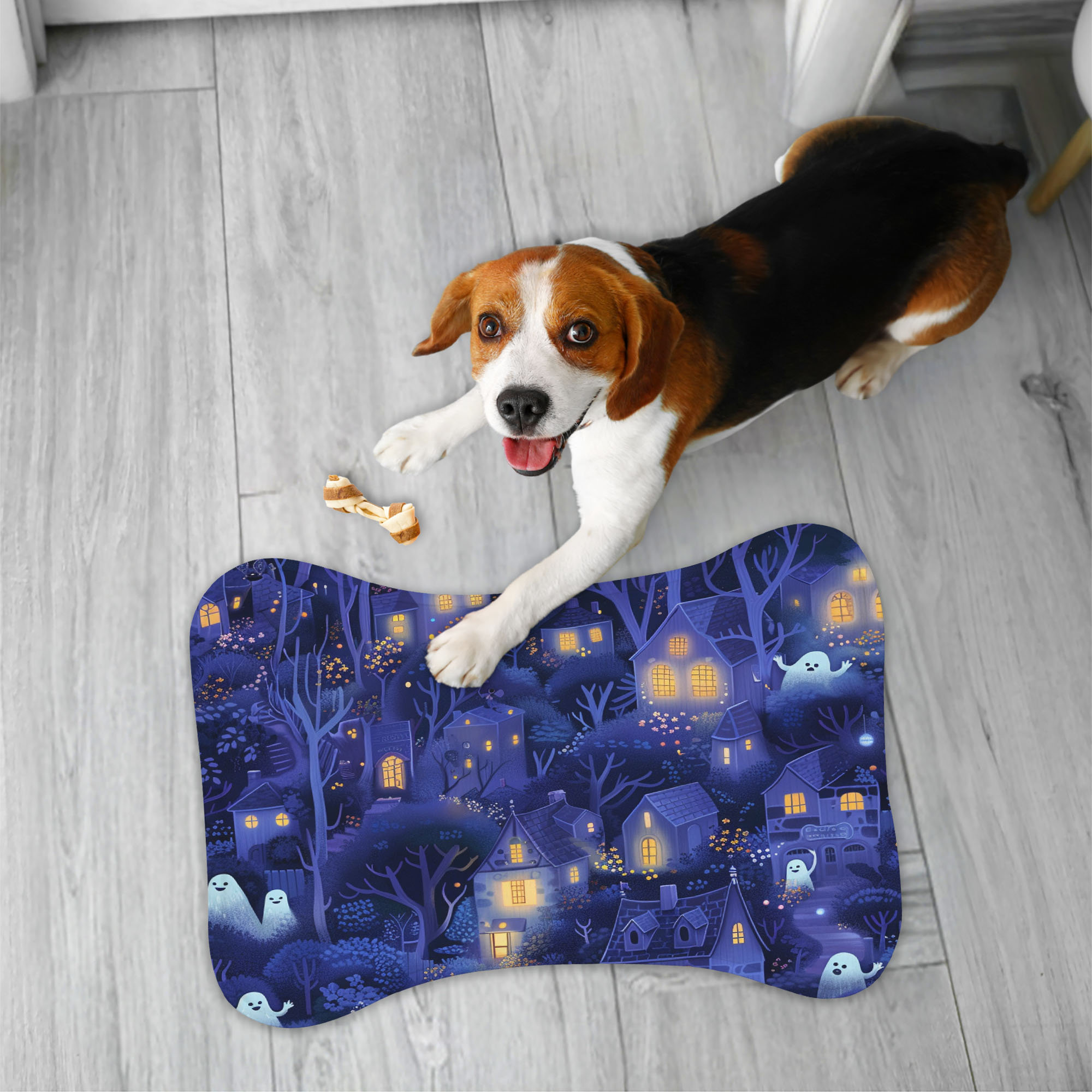MentionedYou Eerie Enclave - 1 Piece Bone Shape Feeding Mat | Wayfair