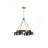 Metal 4-Light Shade Chandelier