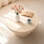 Table de bout blanche en faux marbre avec housse de pluie, idéale pour une utilisation intérieure et extérieure-424234449