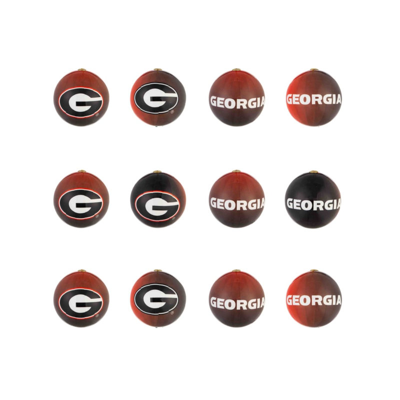 Ensemble d'ornement 12 pièces NCAA, Université de la Géorgie