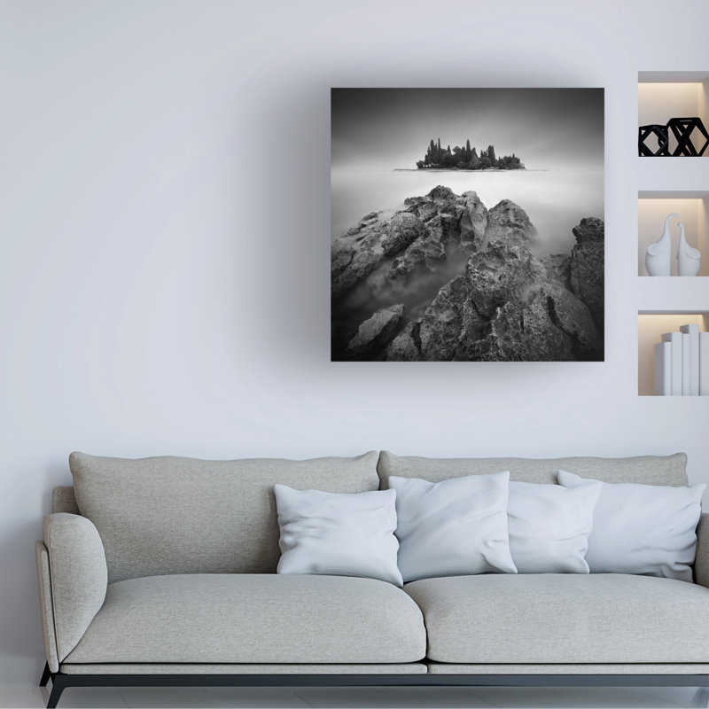 «Island on Canvas» par Daniel, reproduction, H 14 po x l 14 po x P 2 po