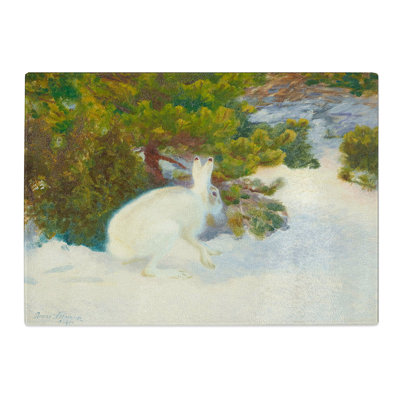 White Hare Vol.8 by Bruno Liljefors Chopping Board