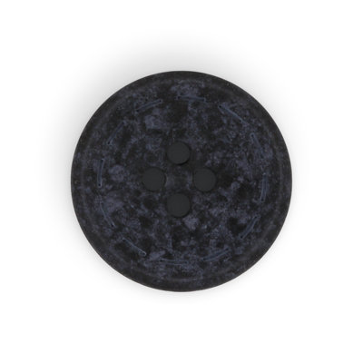 Bouton rond en coton recyclé Dritz, 20 mm, noir, 9 boutons