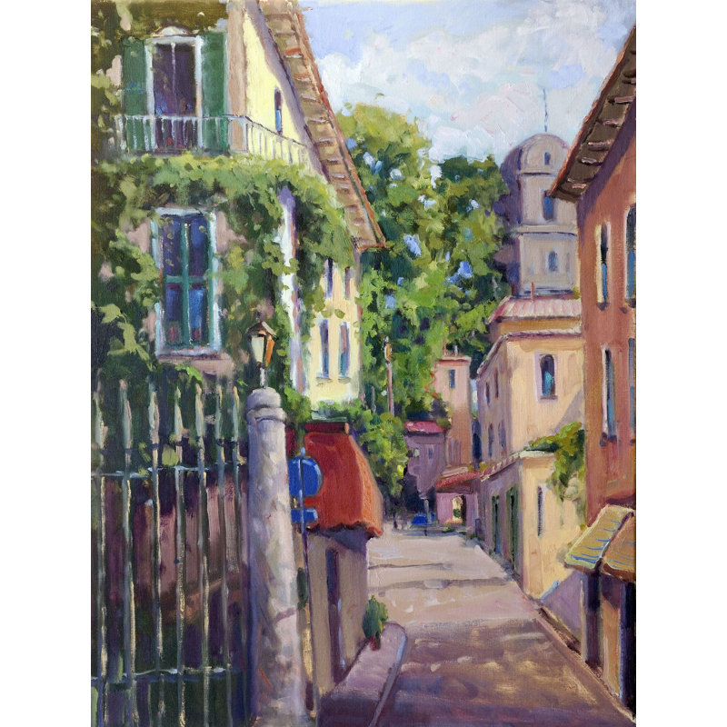 Balcony Print by John Beard, Unframed, 30" H x 24" W x 3" D